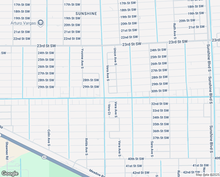 map of restaurants, bars, coffee shops, grocery stores, and more near 3607 29th Street Southwest in Lehigh Acres