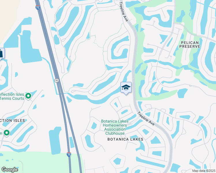map of restaurants, bars, coffee shops, grocery stores, and more near 10120 Colonial Country Club Boulevard in Fort Myers