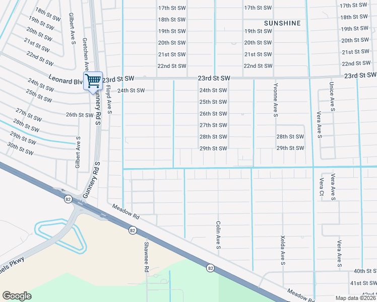 map of restaurants, bars, coffee shops, grocery stores, and more near 2900 Denis Avenue South in Lehigh Acres
