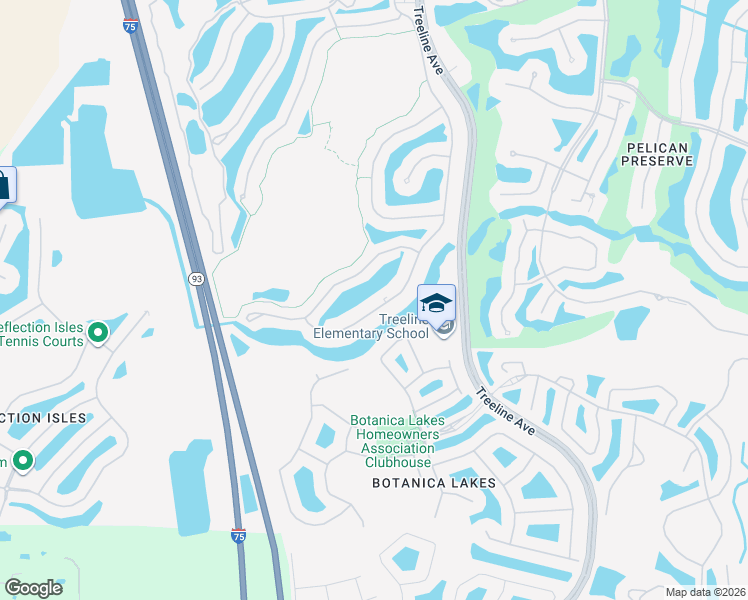 map of restaurants, bars, coffee shops, grocery stores, and more near 10120 Colonial Country Club Boulevard in Fort Myers