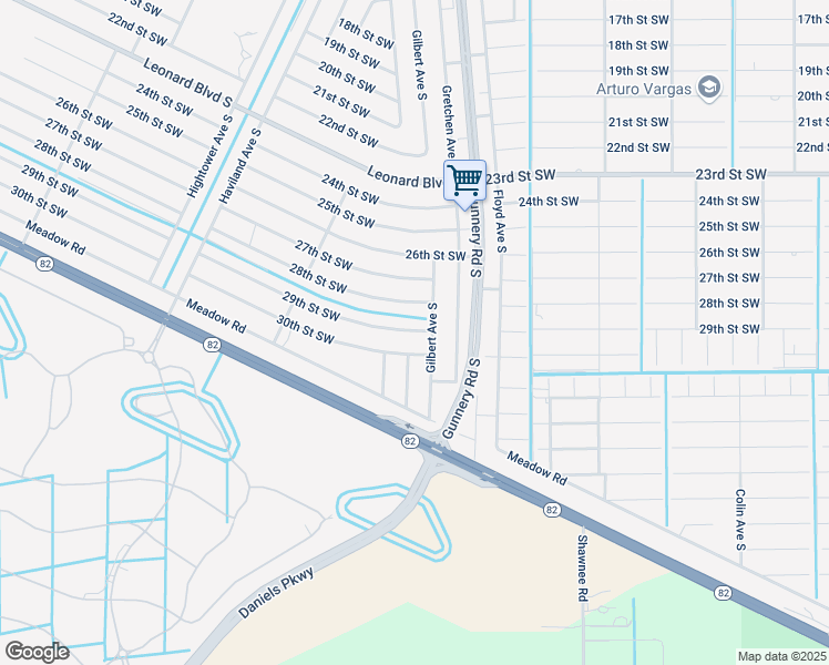 map of restaurants, bars, coffee shops, grocery stores, and more near 2903 Gilbert Avenue South in Lehigh Acres