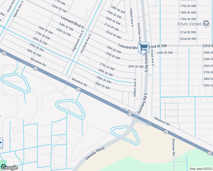 map of restaurants, bars, coffee shops, grocery stores, and more near 4456 30th Street Southwest in Lehigh Acres