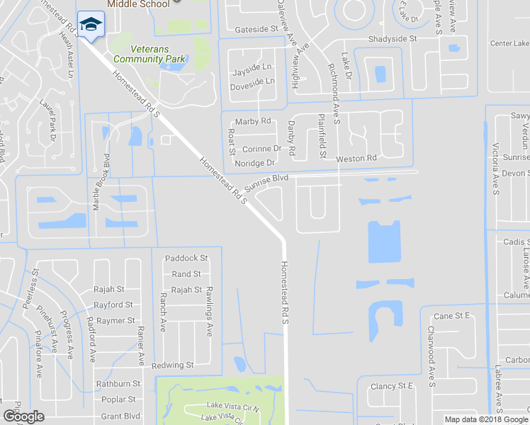 map of restaurants, bars, coffee shops, grocery stores, and more near 450 Bethany Village Circle in Lehigh Acres