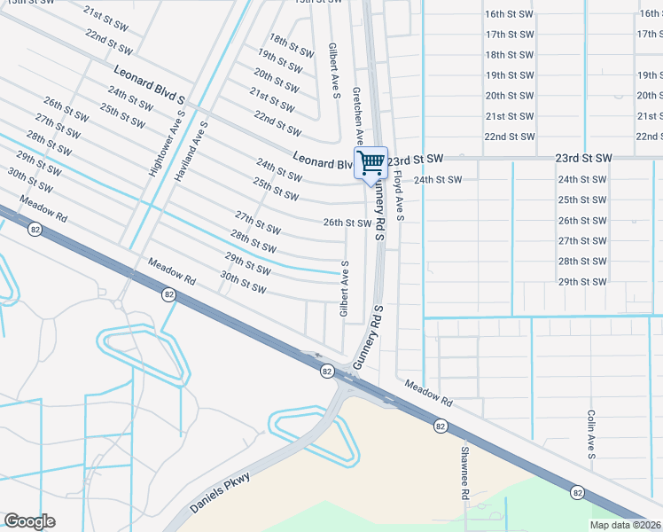 map of restaurants, bars, coffee shops, grocery stores, and more near 4405 28th Street Southwest in Lehigh Acres