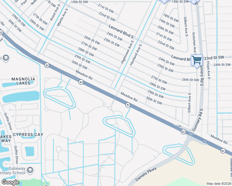 map of restaurants, bars, coffee shops, grocery stores, and more near 3009 Hightower Avenue South in Lehigh Acres