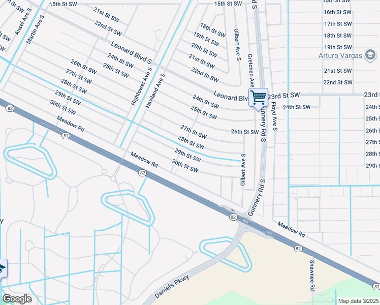 map of restaurants, bars, coffee shops, grocery stores, and more near 4457 28th Street Southwest in Lehigh Acres