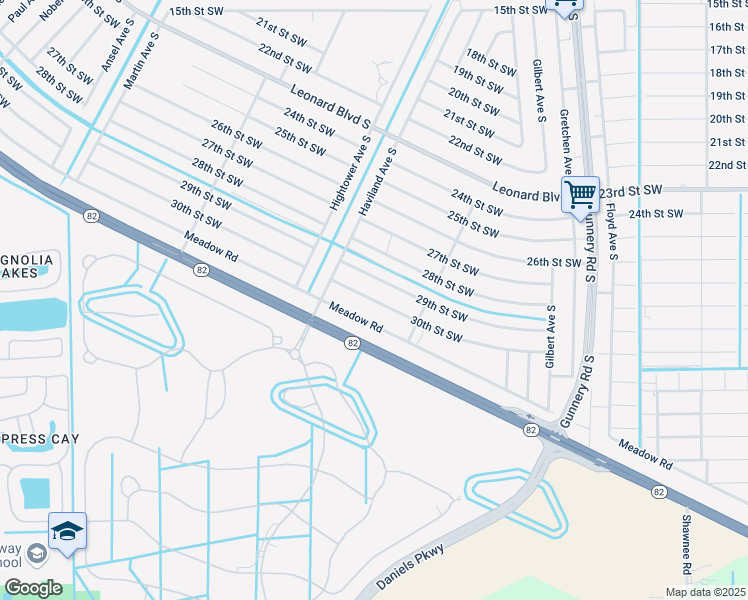 map of restaurants, bars, coffee shops, grocery stores, and more near 4524 30th Street Southwest in Lehigh Acres