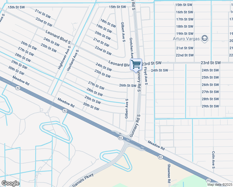 map of restaurants, bars, coffee shops, grocery stores, and more near 4413 27th Street Southwest in Lehigh Acres