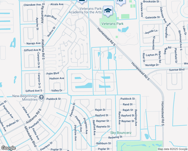 map of restaurants, bars, coffee shops, grocery stores, and more near 10812 Marble Brook Boulevard in Lehigh Acres
