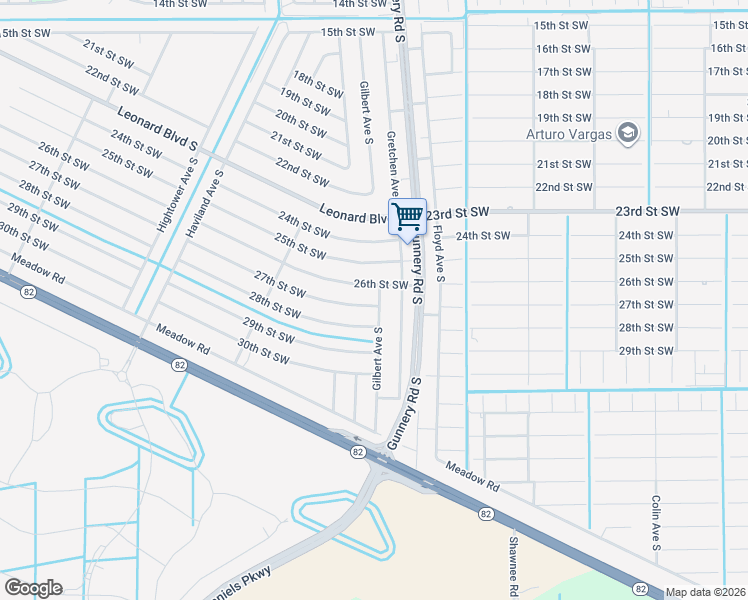 map of restaurants, bars, coffee shops, grocery stores, and more near 4400 27th Street Southwest in Lehigh Acres