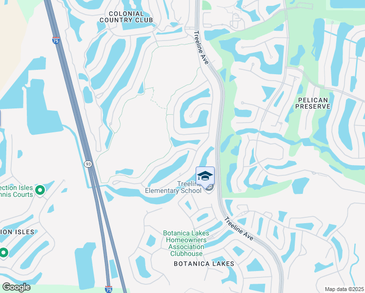 map of restaurants, bars, coffee shops, grocery stores, and more near 11031 Mill Creek Way in Fort Myers