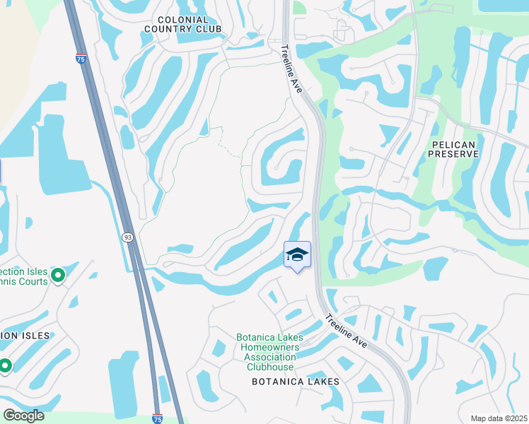 map of restaurants, bars, coffee shops, grocery stores, and more near 11031 Mill Creek Way in Fort Myers