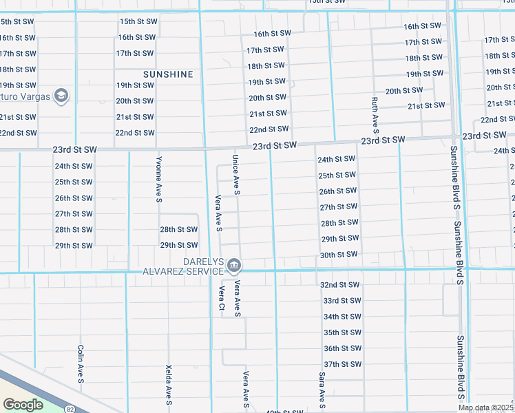 map of restaurants, bars, coffee shops, grocery stores, and more near 3511 27th Street Southwest in Lehigh Acres