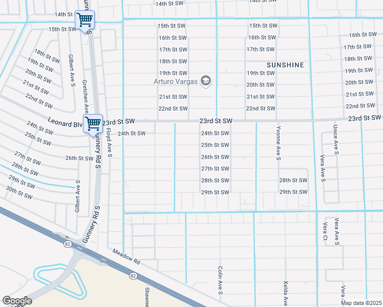 map of restaurants, bars, coffee shops, grocery stores, and more near 4024 26th Street Southwest in Lehigh Acres