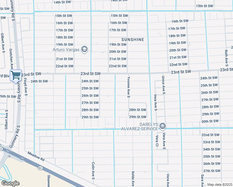 map of restaurants, bars, coffee shops, grocery stores, and more near 3812 26th Street Southwest in Lehigh Acres