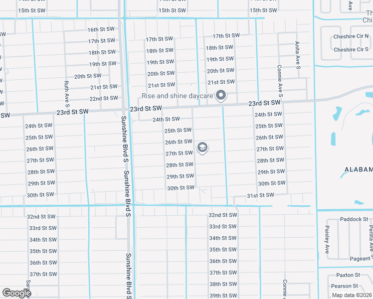 map of restaurants, bars, coffee shops, grocery stores, and more near 2904 27th St SW in Lehigh Acres