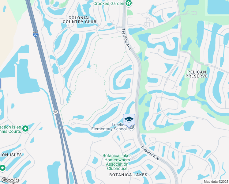 map of restaurants, bars, coffee shops, grocery stores, and more near 10015 Horse Creek Road in Fort Myers