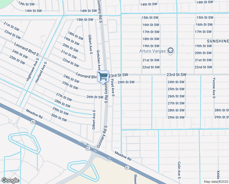 map of restaurants, bars, coffee shops, grocery stores, and more near 4305 25th Street Southwest in Lehigh Acres