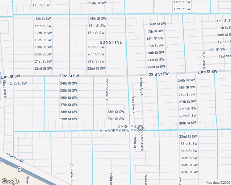 map of restaurants, bars, coffee shops, grocery stores, and more near 3712 26th Street Southwest in Lehigh Acres