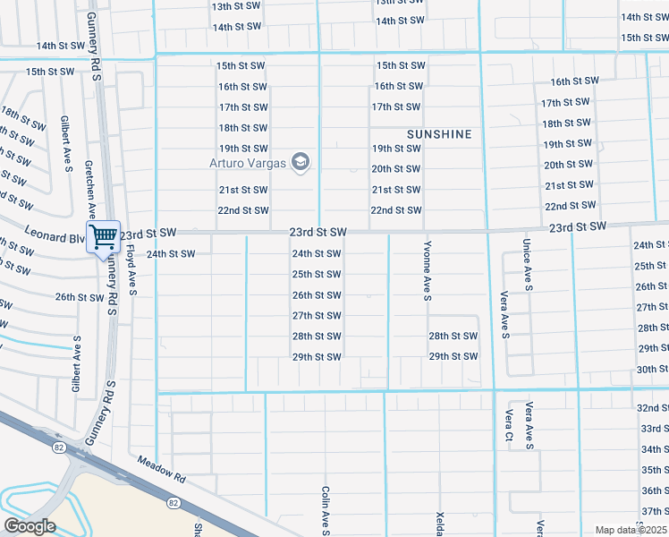 map of restaurants, bars, coffee shops, grocery stores, and more near 4004 24th Street Southwest in Lehigh Acres
