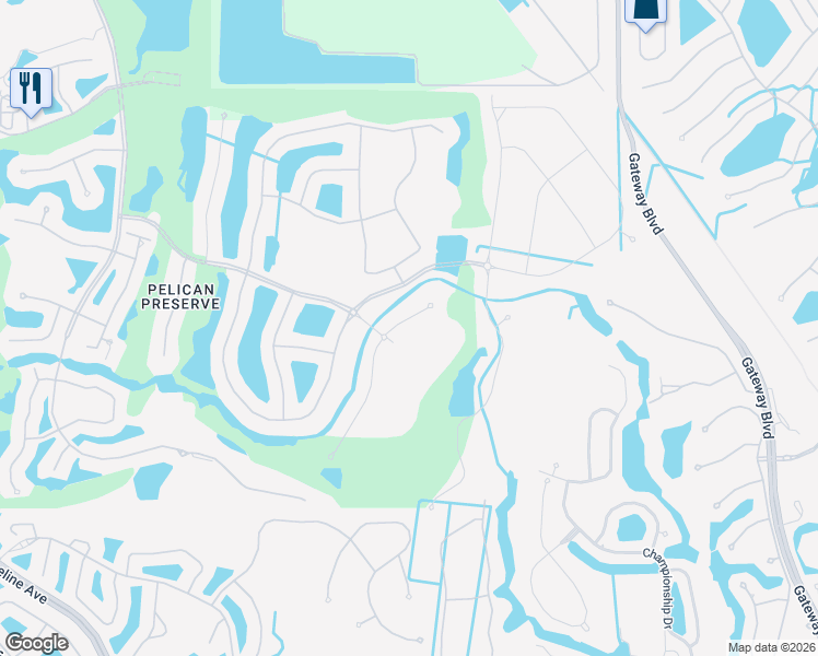 map of restaurants, bars, coffee shops, grocery stores, and more near 10463 Casella Way in Fort Myers