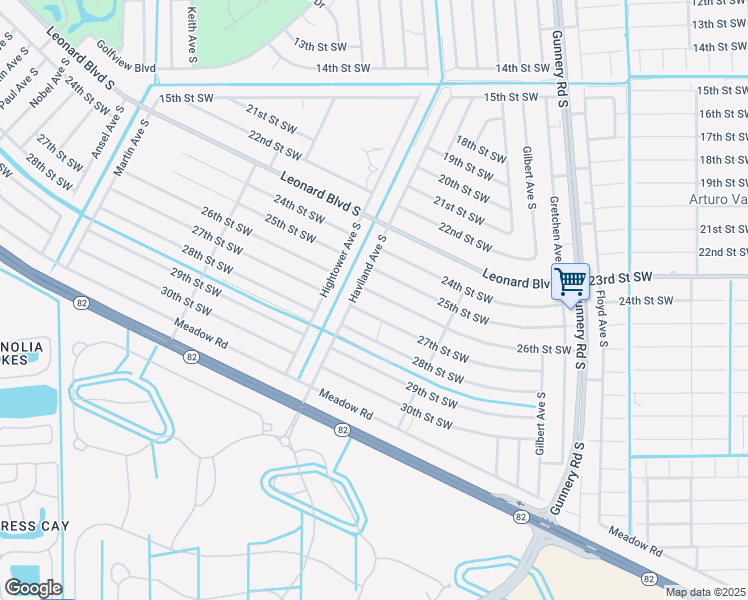 map of restaurants, bars, coffee shops, grocery stores, and more near 4547 26th Street Southwest in Lehigh Acres