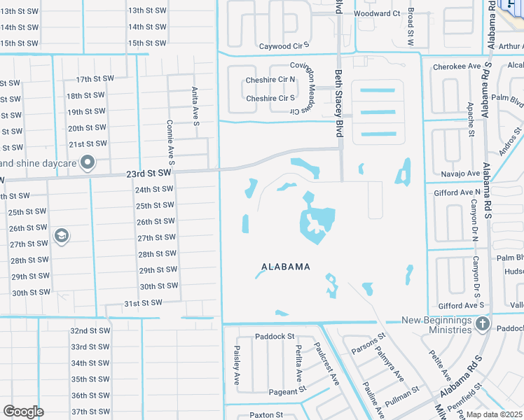 map of restaurants, bars, coffee shops, grocery stores, and more near 20680 Copperhead Drive in Lehigh Acres