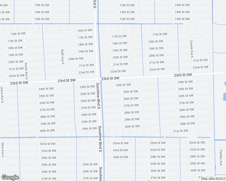 map of restaurants, bars, coffee shops, grocery stores, and more near 3008 25th Street Southwest in Lehigh Acres