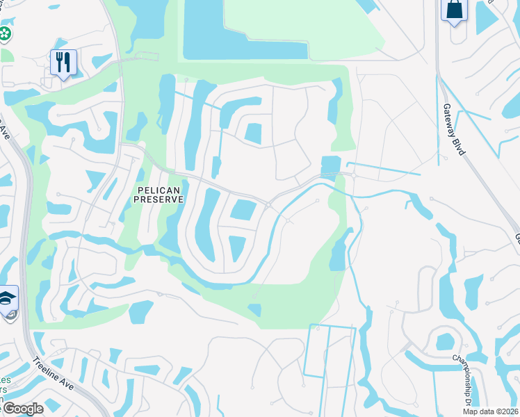 map of restaurants, bars, coffee shops, grocery stores, and more near 10645 Carena Circle in Fort Myers