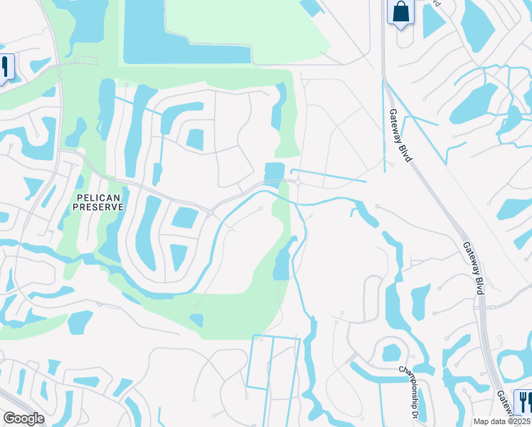 map of restaurants, bars, coffee shops, grocery stores, and more near 10463 Casella Way in Fort Myers