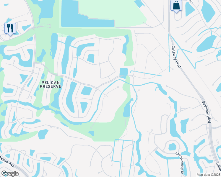 map of restaurants, bars, coffee shops, grocery stores, and more near 10463 Casella Way in Fort Myers
