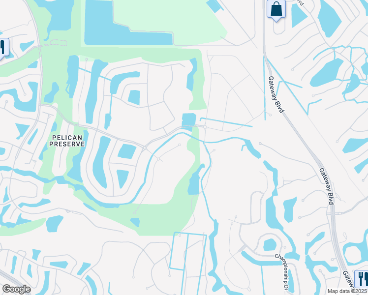 map of restaurants, bars, coffee shops, grocery stores, and more near 10463 Casella Way in Fort Myers
