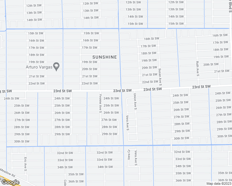 map of restaurants, bars, coffee shops, grocery stores, and more near 3707 23rd Street Southwest in Lehigh Acres