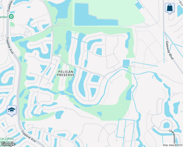 map of restaurants, bars, coffee shops, grocery stores, and more near 10600 Cypress Cove Drive in Fort Myers