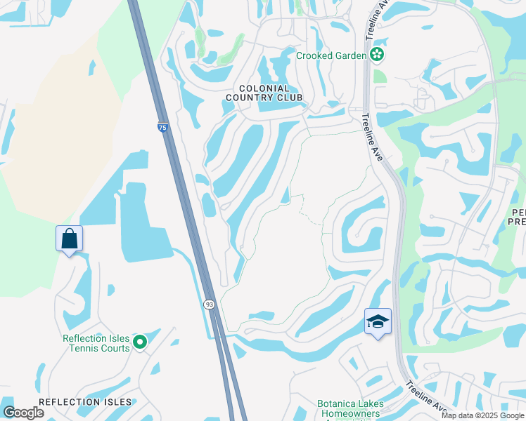 map of restaurants, bars, coffee shops, grocery stores, and more near 9631 Hemingway Lane in Fort Myers