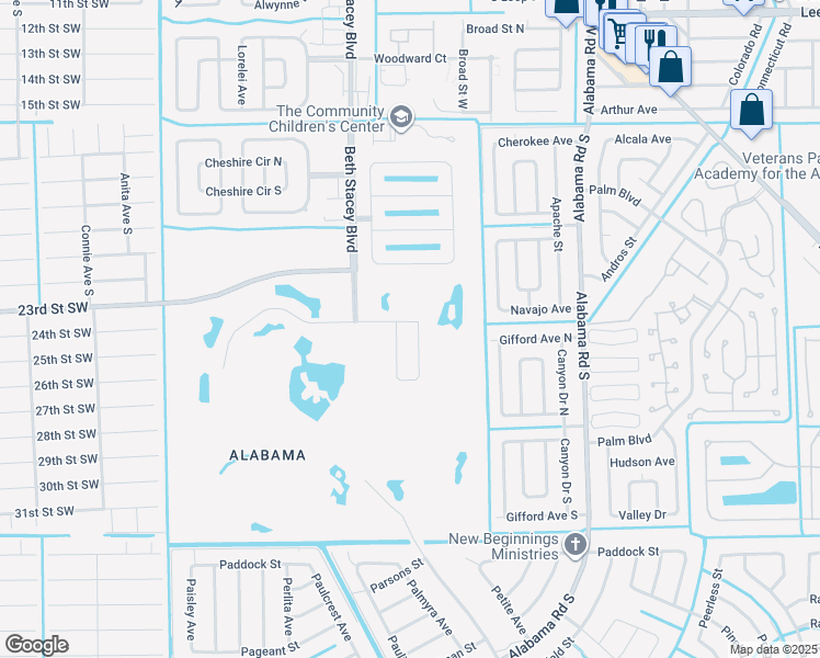 map of restaurants, bars, coffee shops, grocery stores, and more near 9157 Leatherwood Loop in Lehigh Acres