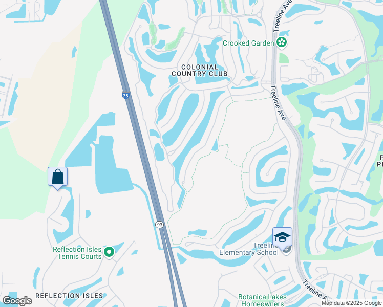 map of restaurants, bars, coffee shops, grocery stores, and more near 9642 Hemingway Lane in Fort Myers