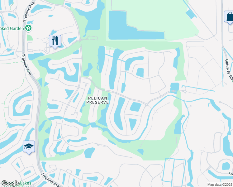 map of restaurants, bars, coffee shops, grocery stores, and more near 10569 Carena Circle in Fort Myers