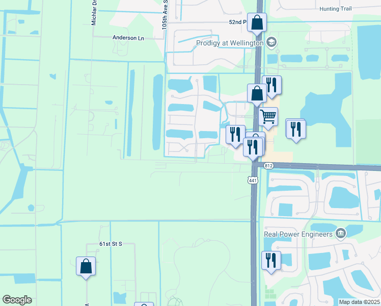 map of restaurants, bars, coffee shops, grocery stores, and more near 10255 Little Mustang Way in Lake Worth
