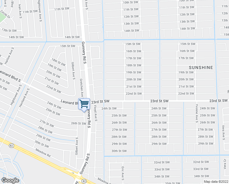 map of restaurants, bars, coffee shops, grocery stores, and more near 4210 22nd Street Southwest in Lehigh Acres