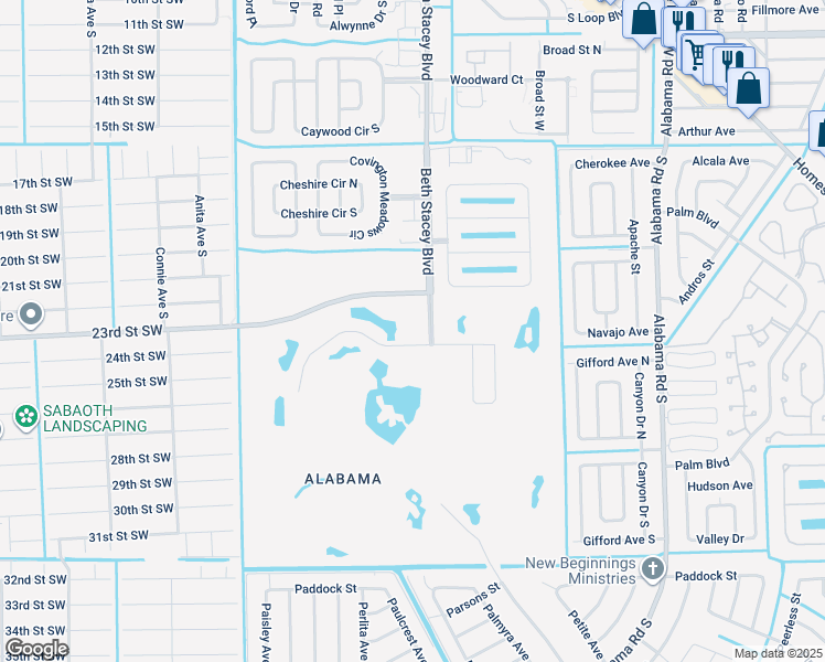 map of restaurants, bars, coffee shops, grocery stores, and more near 20910 Copperhead Drive in Lehigh Acres