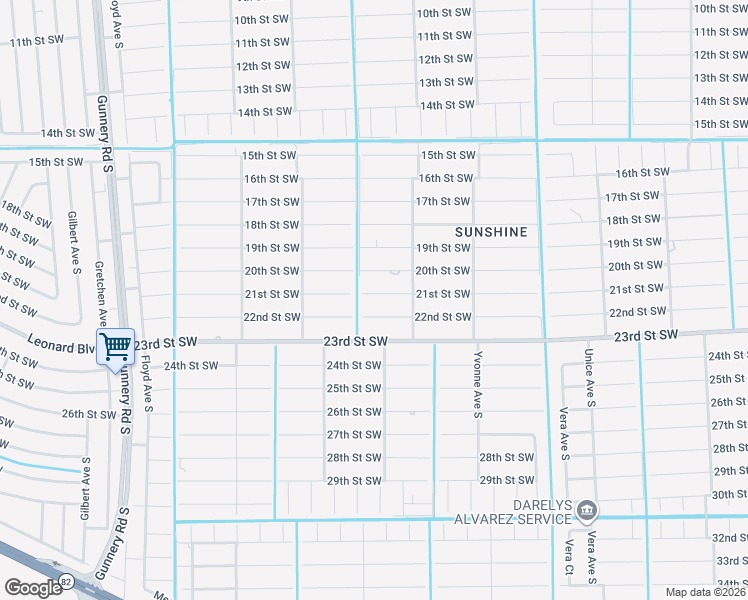 map of restaurants, bars, coffee shops, grocery stores, and more near 3913 21st Street Southwest in Lehigh Acres
