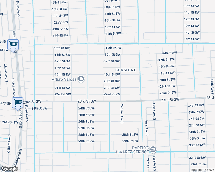 map of restaurants, bars, coffee shops, grocery stores, and more near 3812 21st Street Southwest in Lehigh Acres
