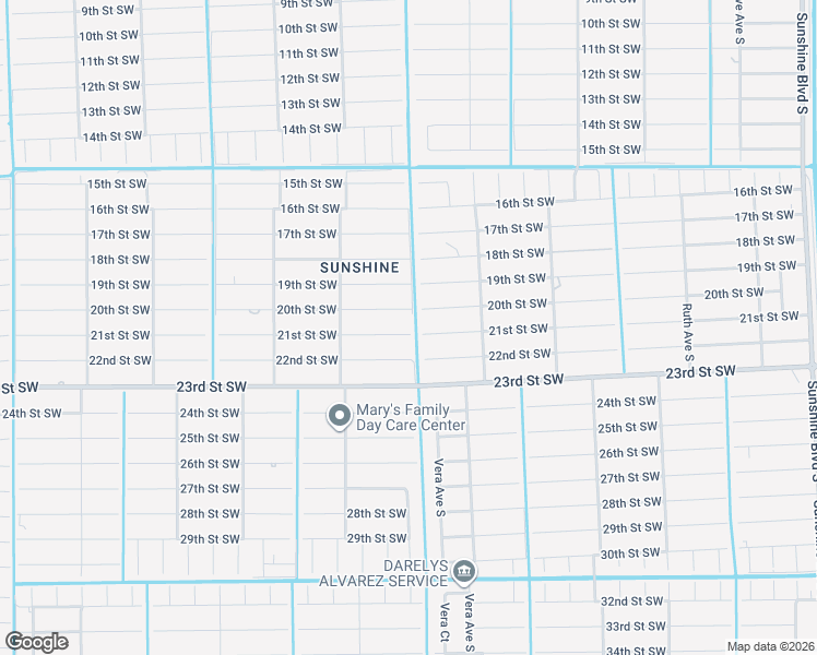map of restaurants, bars, coffee shops, grocery stores, and more near 3700 21st Street Southwest in Lehigh Acres
