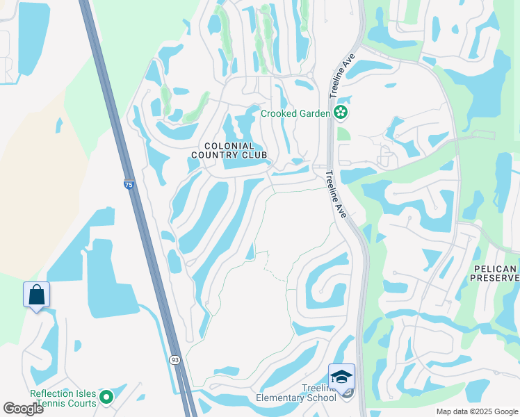 map of restaurants, bars, coffee shops, grocery stores, and more near 9583 Hemingway Lane in Fort Myers