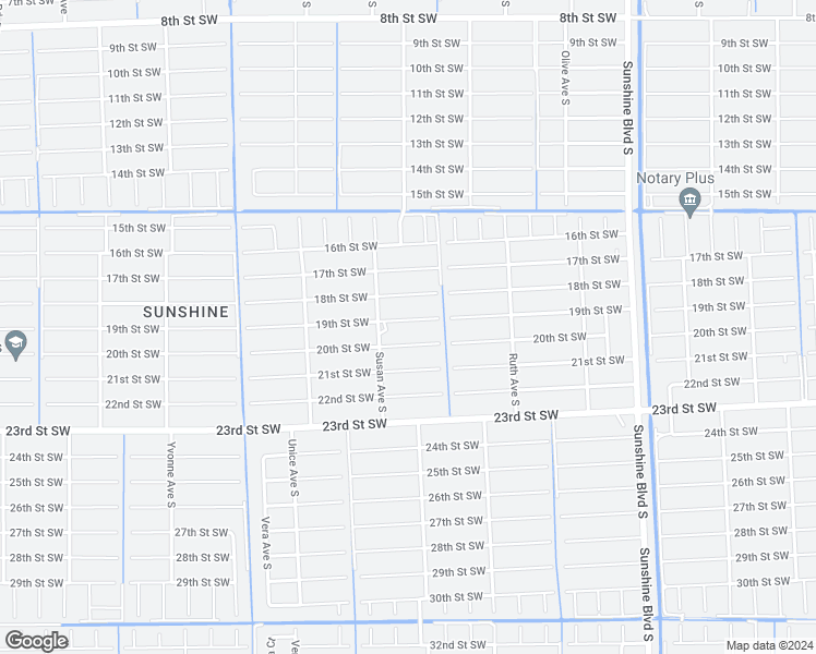 map of restaurants, bars, coffee shops, grocery stores, and more near 3411 19th Street Southwest in Lehigh Acres