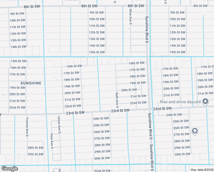 map of restaurants, bars, coffee shops, grocery stores, and more near 3311 19th Street Southwest in Lehigh Acres