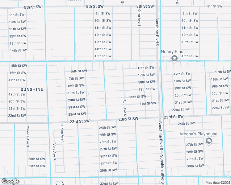 map of restaurants, bars, coffee shops, grocery stores, and more near 3309 19th Street Southwest in Lehigh Acres