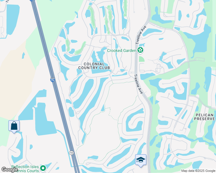 map of restaurants, bars, coffee shops, grocery stores, and more near 9576 Hemingway Lane in Fort Myers