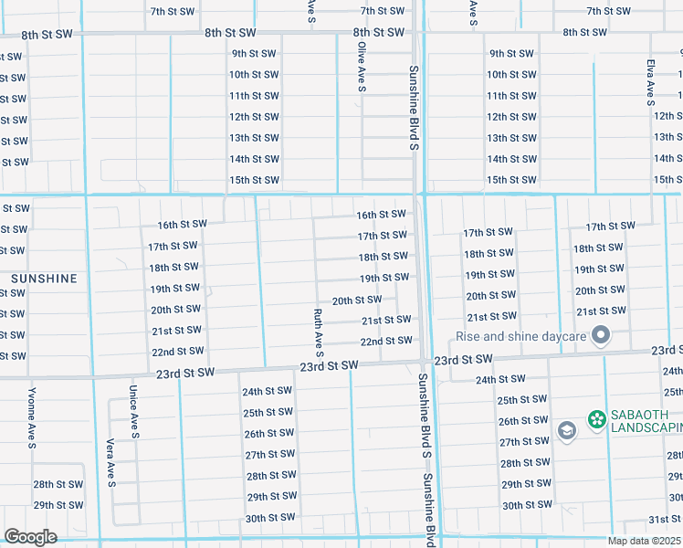 map of restaurants, bars, coffee shops, grocery stores, and more near 3210 18th Street Southwest in Lehigh Acres